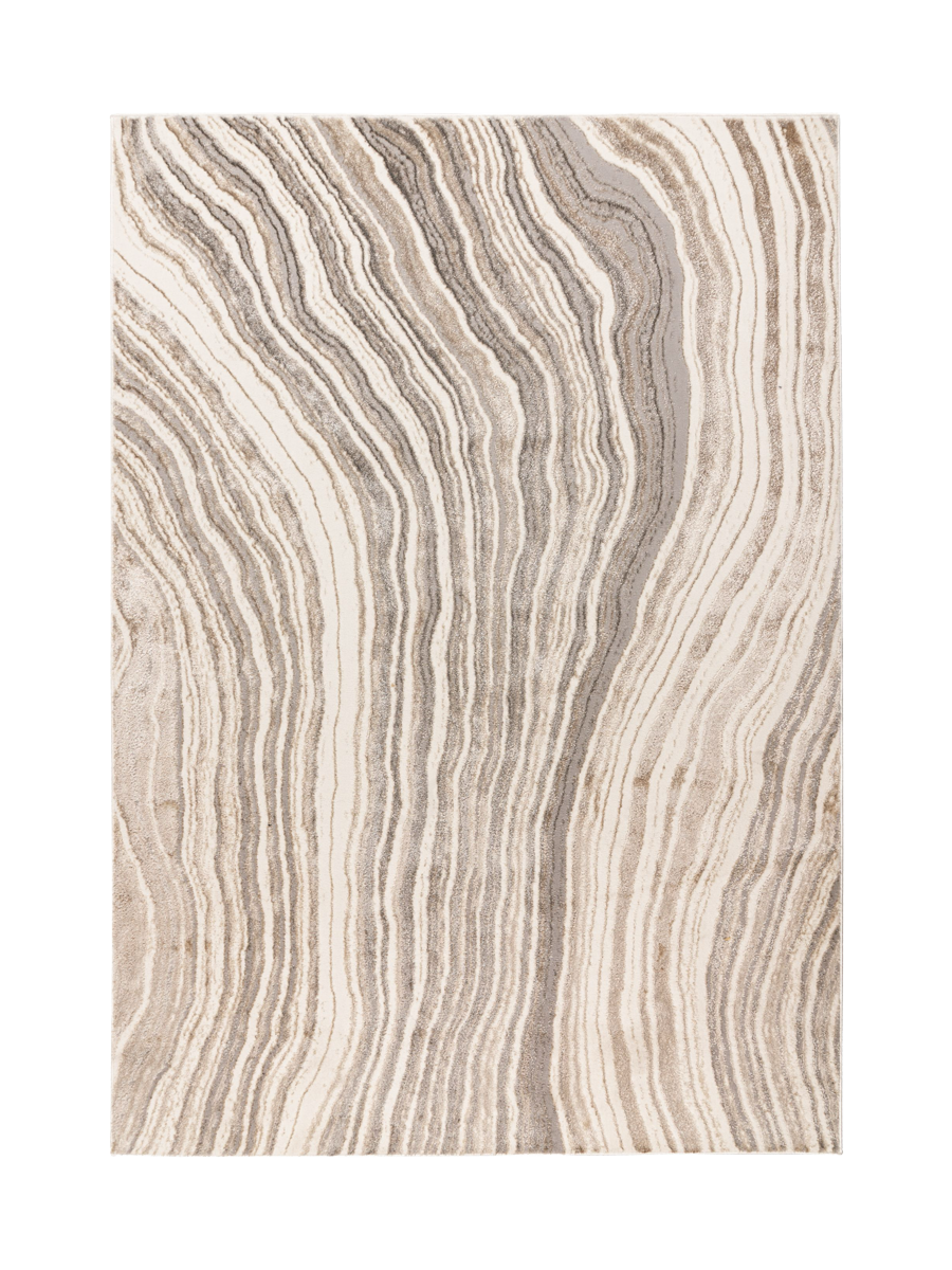 
Designer Rug "Sedef 402" - Silver/Beige - 80 x 150 cm
