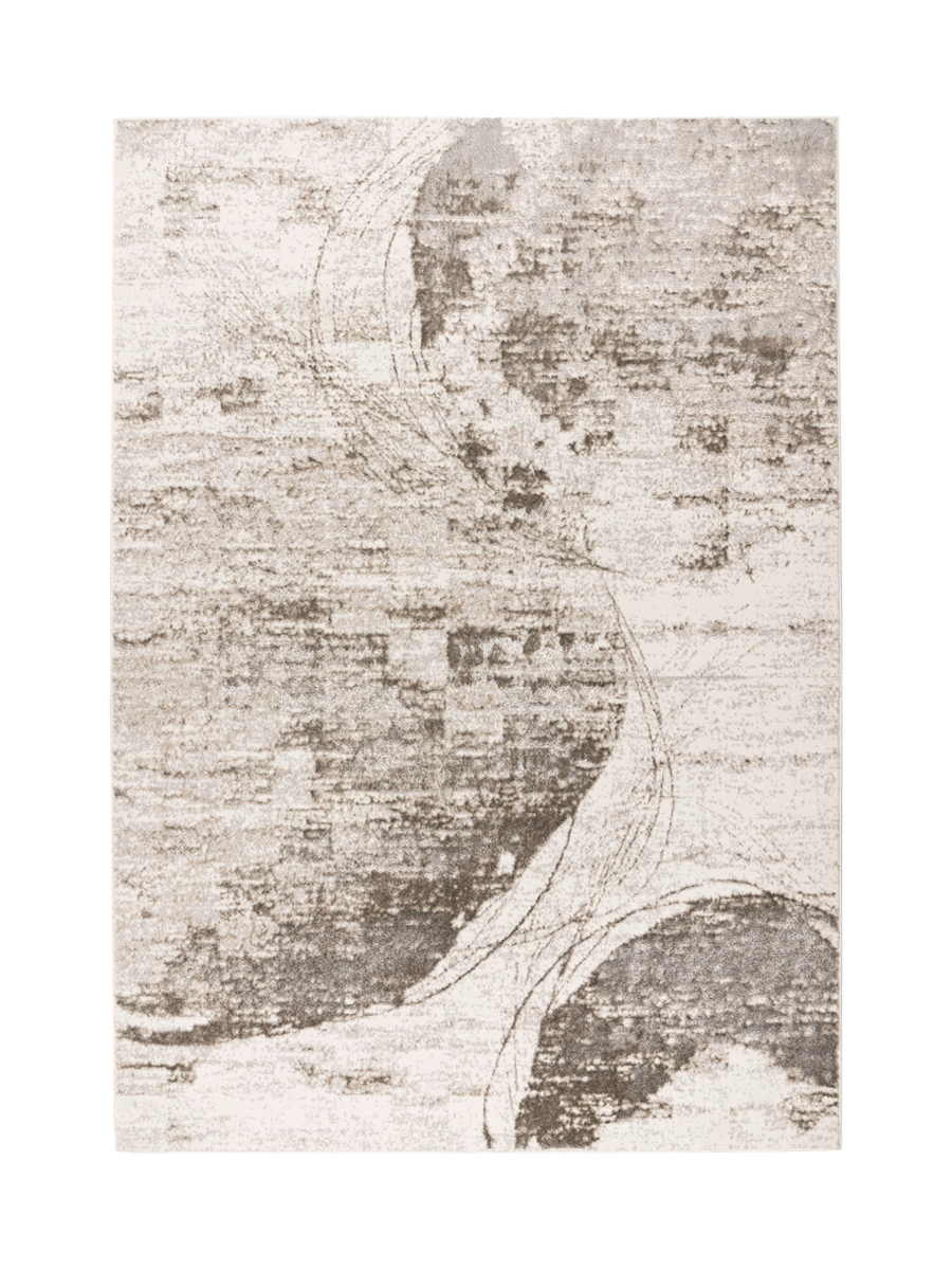 
Designer Rug "Sedef 403" - Silver/Beige - 80 x 150 cm