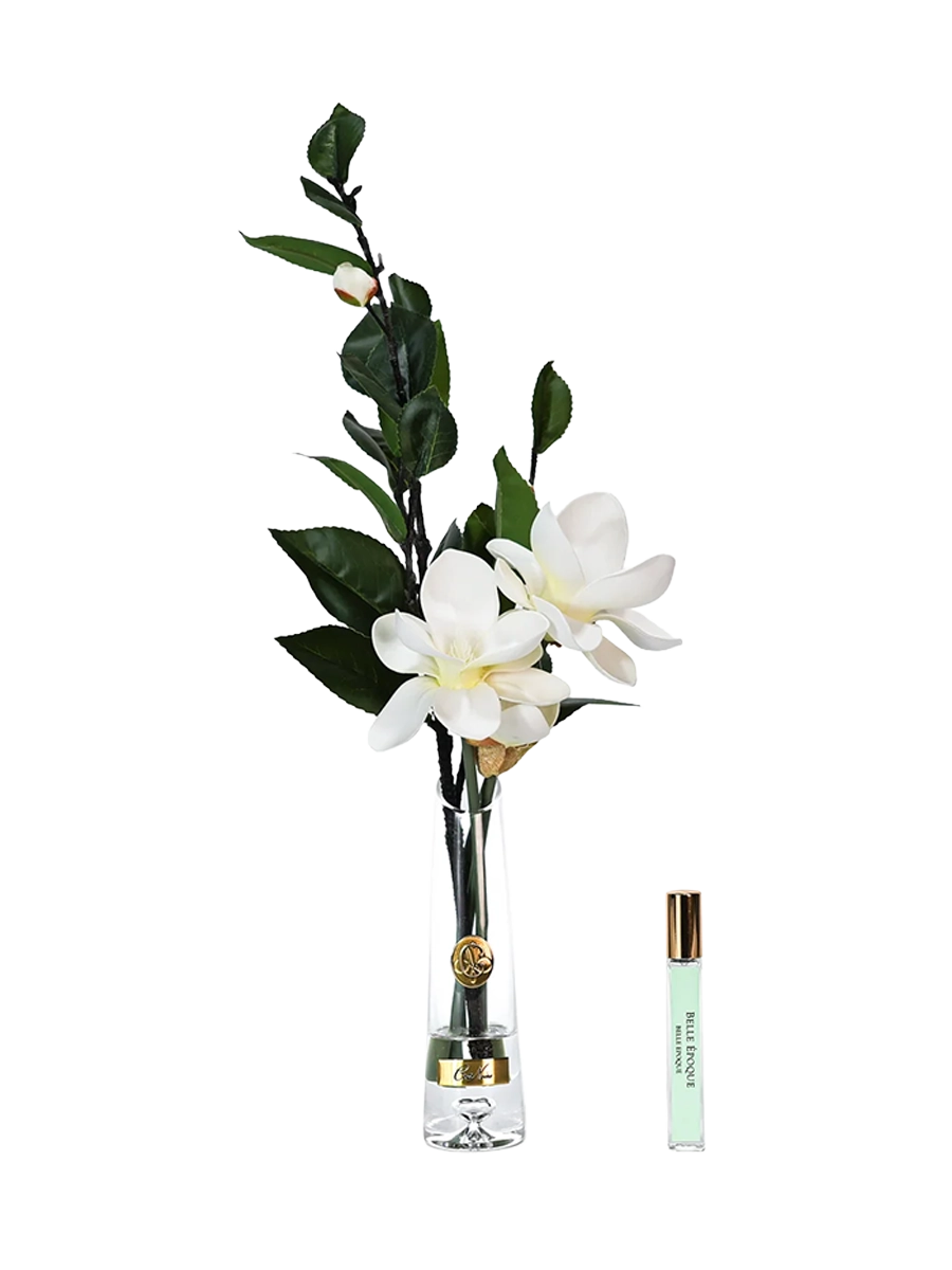 
Diffuseur de parfum d'ambiance de luxe « Summer Magnolia » - White & Gold