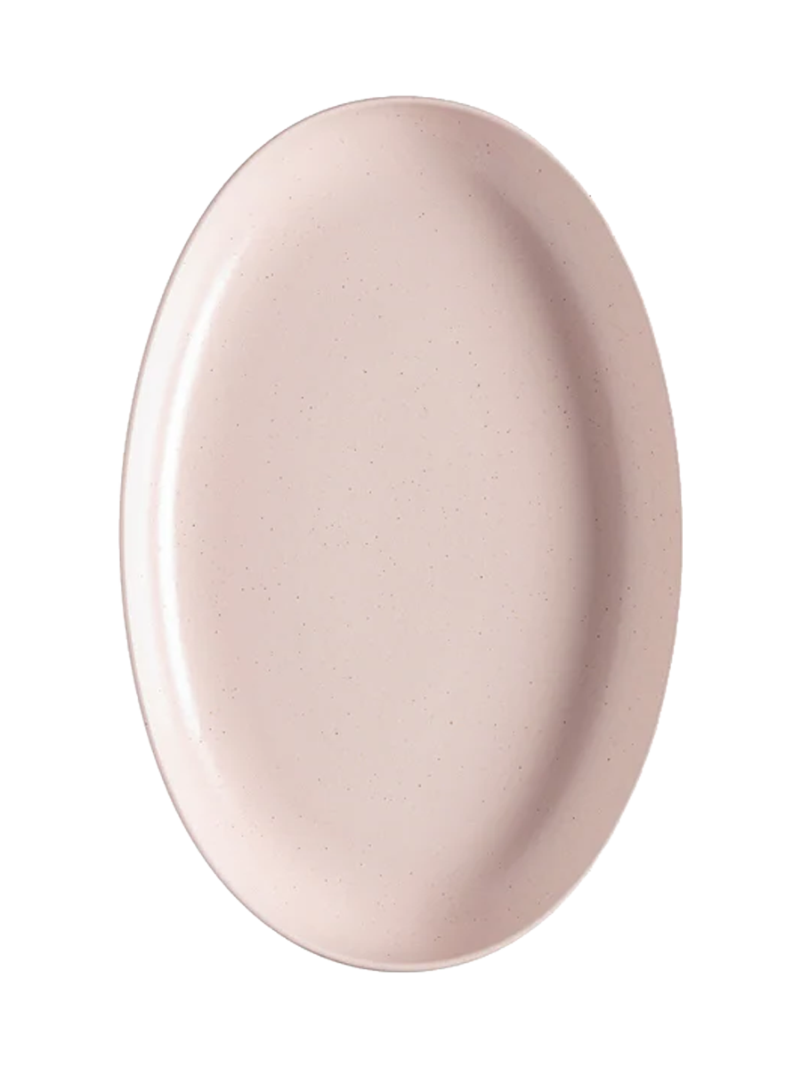 
Handcrafted Serving Platter "Pacifica" - Marshmallow Pink / Medium