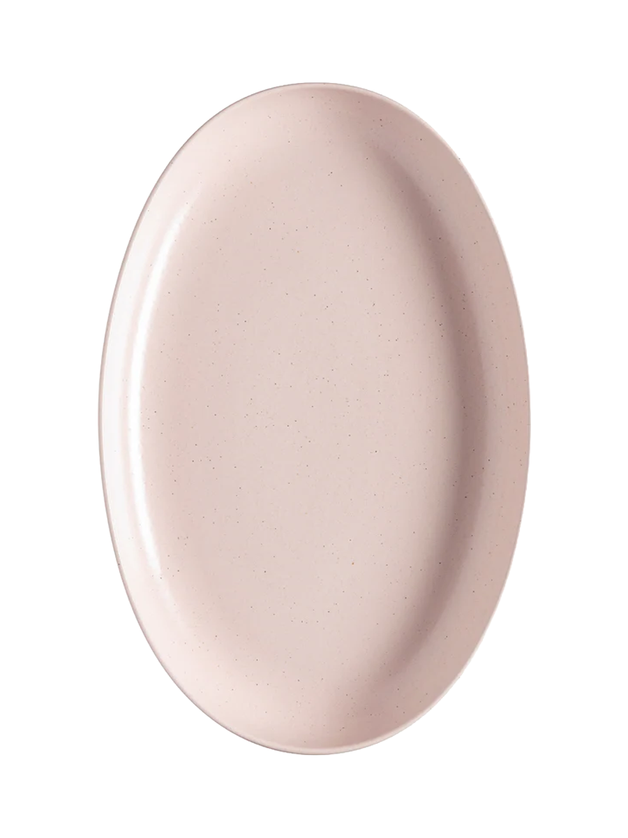 
Handcrafted Serving Platter "Pacifica" - Marshmallow Pink / Large