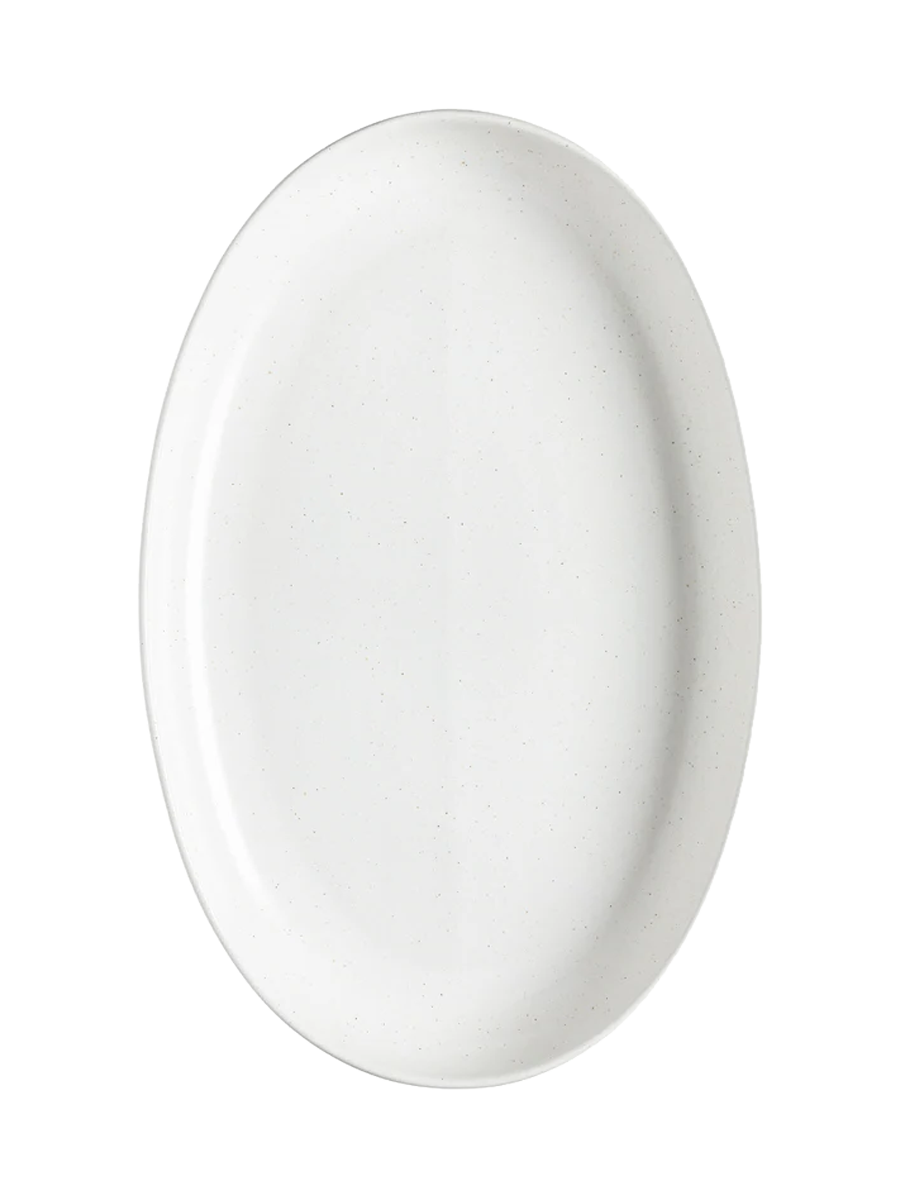 
Handcrafted Serving Platter "Pacifica" - Salt / Large