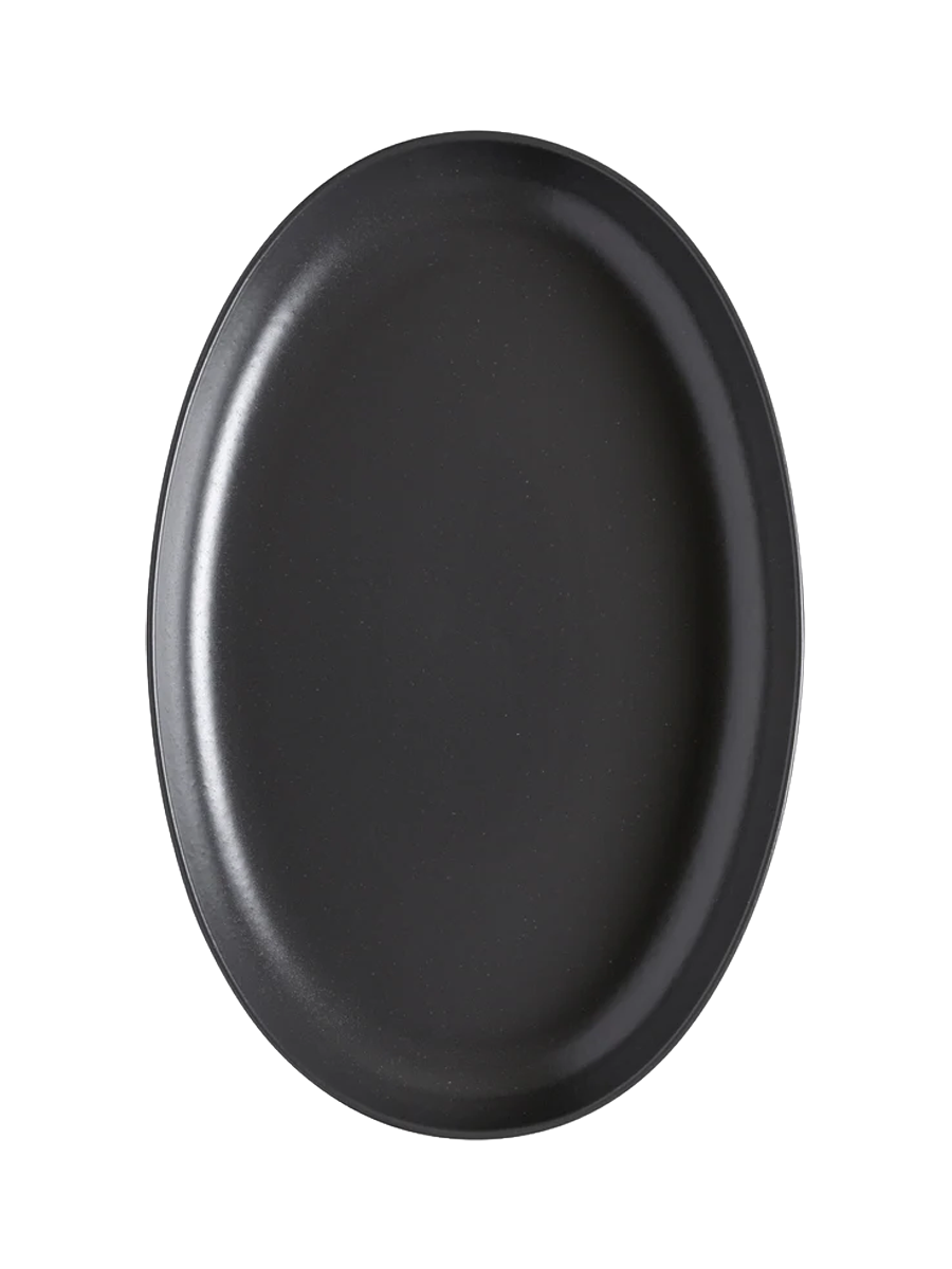 
Handcrafted Serving Platter "Pacifica" - Sead Grey / Large