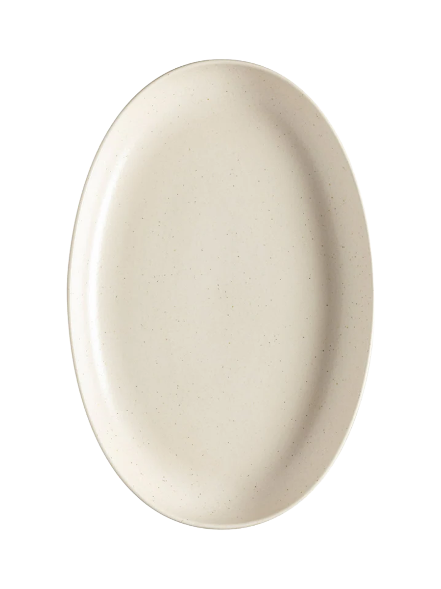 
Handcrafted Serving Platter "Pacifica" - Vanilla / Large