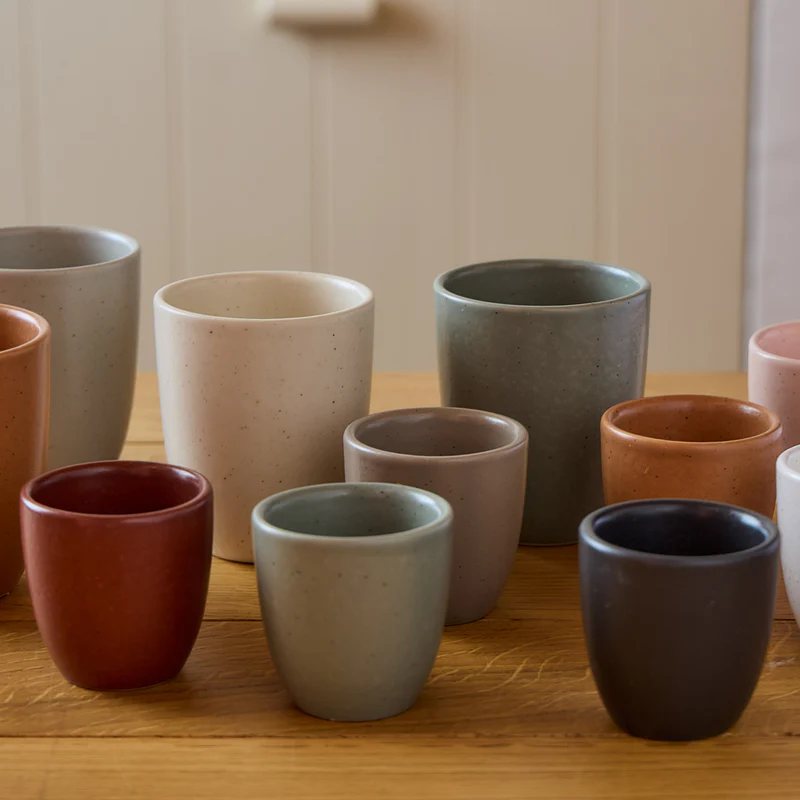 
Handmade Espresso Mug "Pacifica" - Cayenne Red