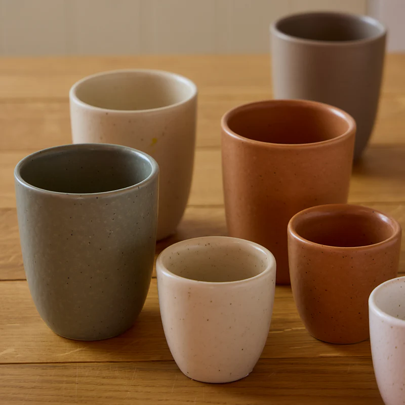 
Handmade Lungo Mug "Pacifica" - Terracotta