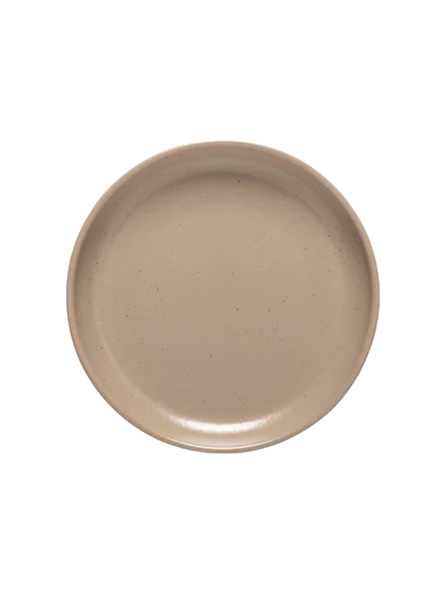 
Handmade Bread & Appetizer Plate "Pacifica" - Taupe