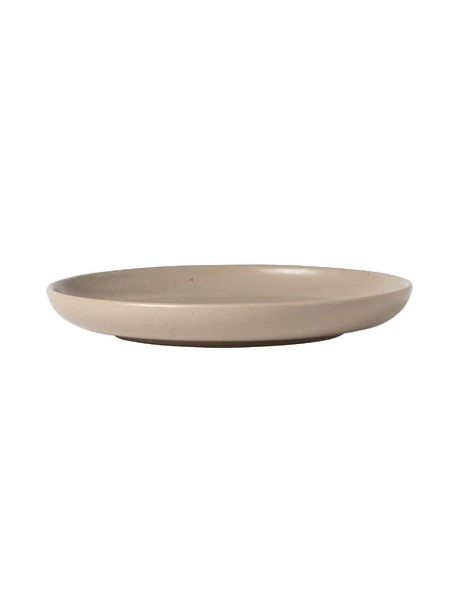 
Handmade Bread & Appetizer Plate "Pacifica" - Taupe