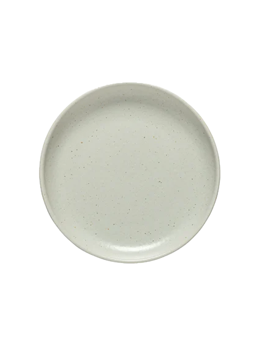 
Handmade Bread & Appetizer Plate "Pacifica" - Oyster Gray