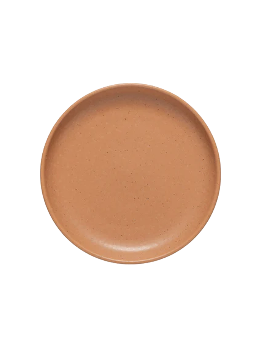 
Handmade Bread & Appetizer Plate "Pacifica" - Terracotta