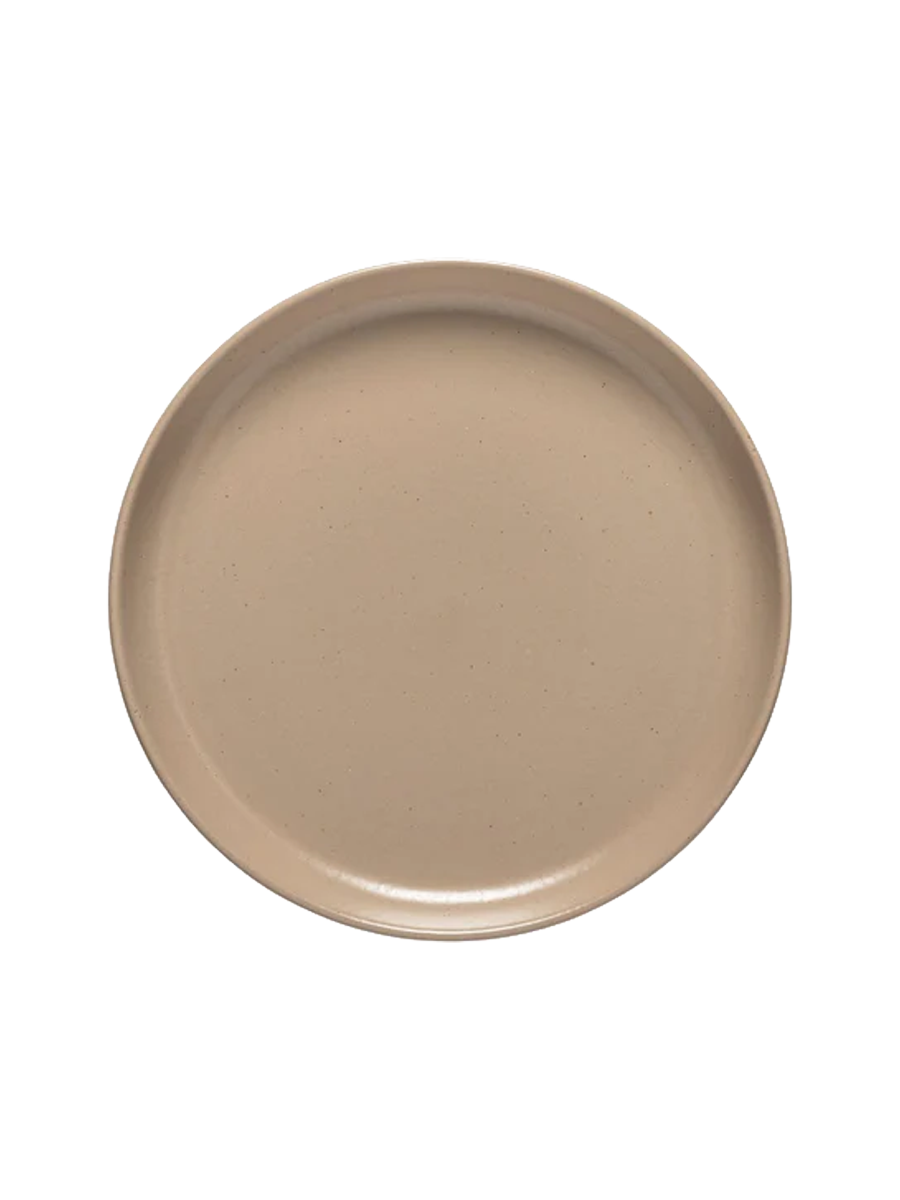 
Handmade Salad & Dessert Plate "Pacifica" - Taupe