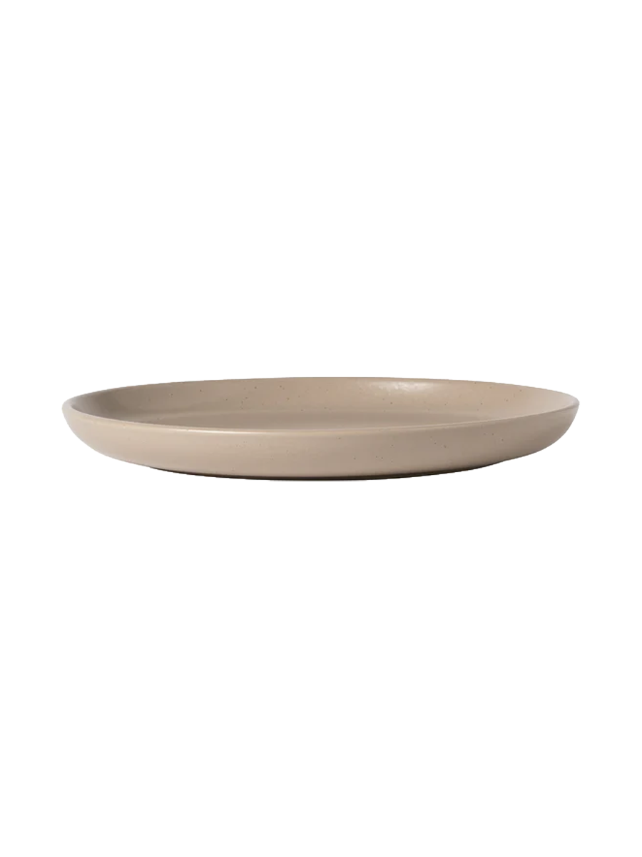 
Handmade Salad & Dessert Plate "Pacifica" - Taupe