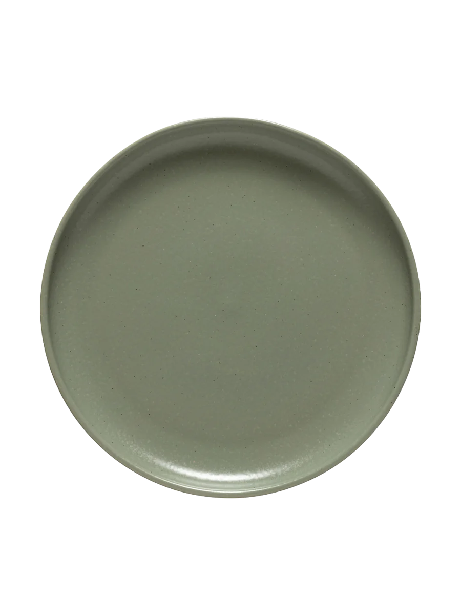 
Handmade dinner plate "Pacifica" - Artichoke Green