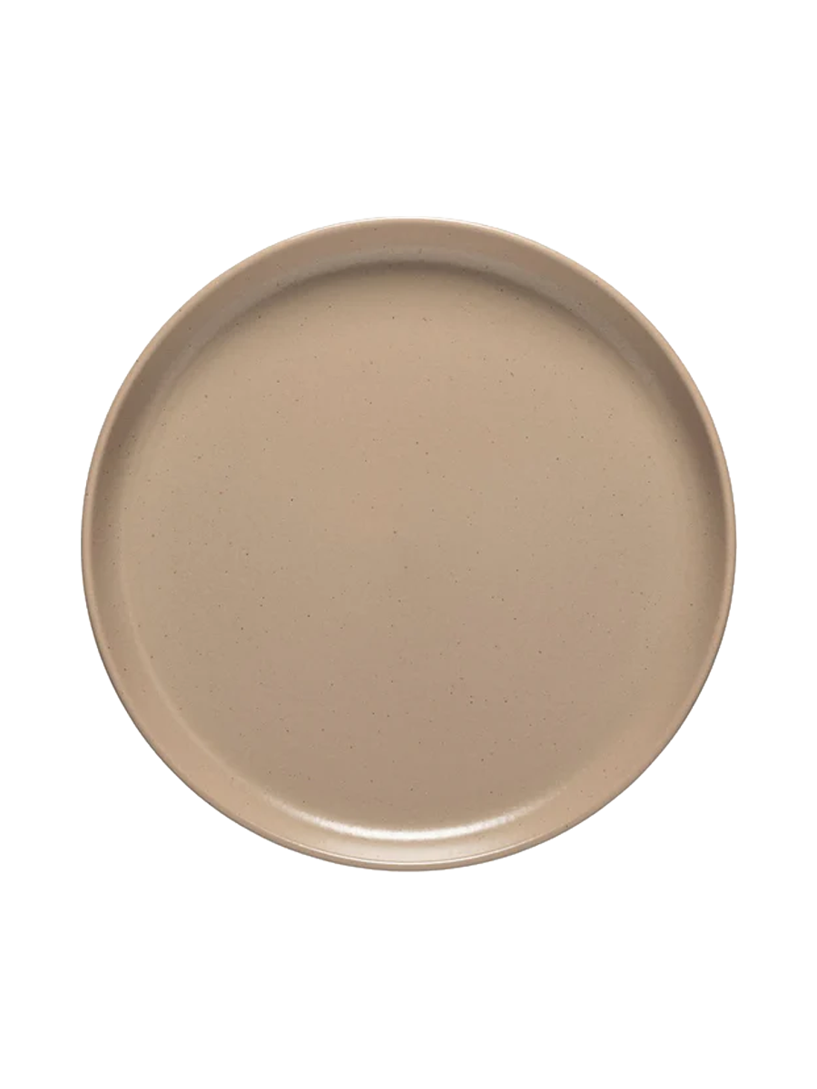 
Handmade dinner plate "Pacifica" - Taupe