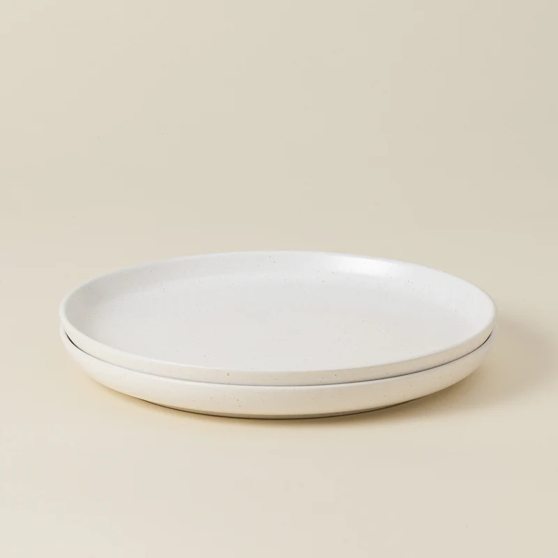 
Handmade dinner plate "Pacifica" - Salt