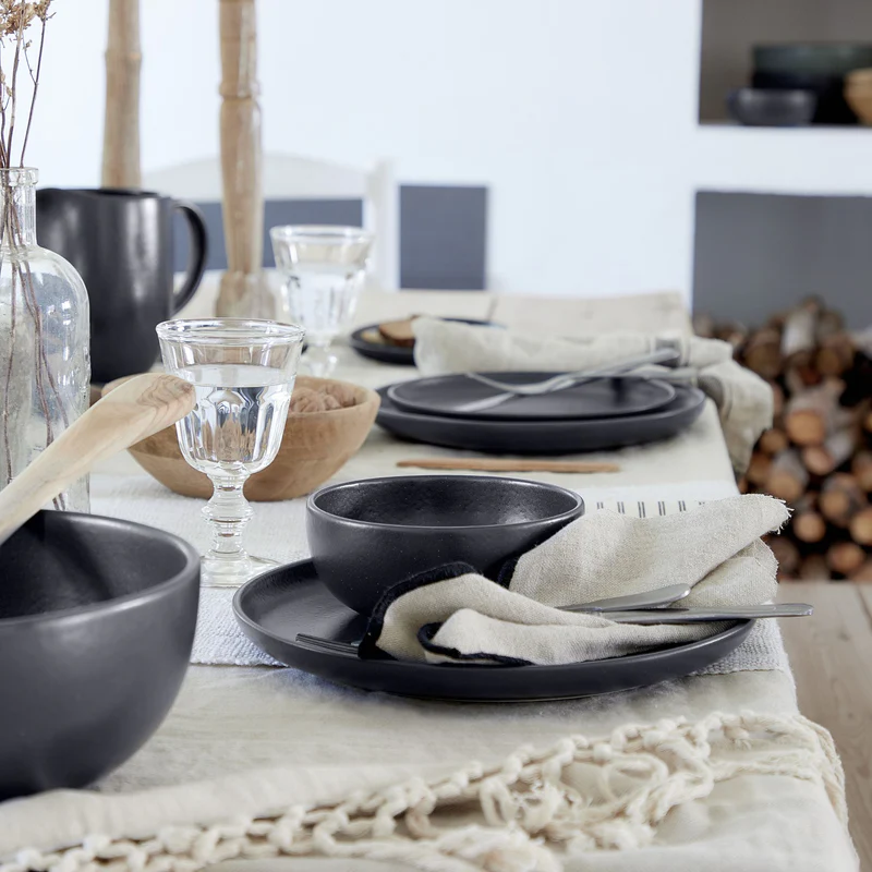 
Handmade dinner plate "Pacifica" - Sead Grey