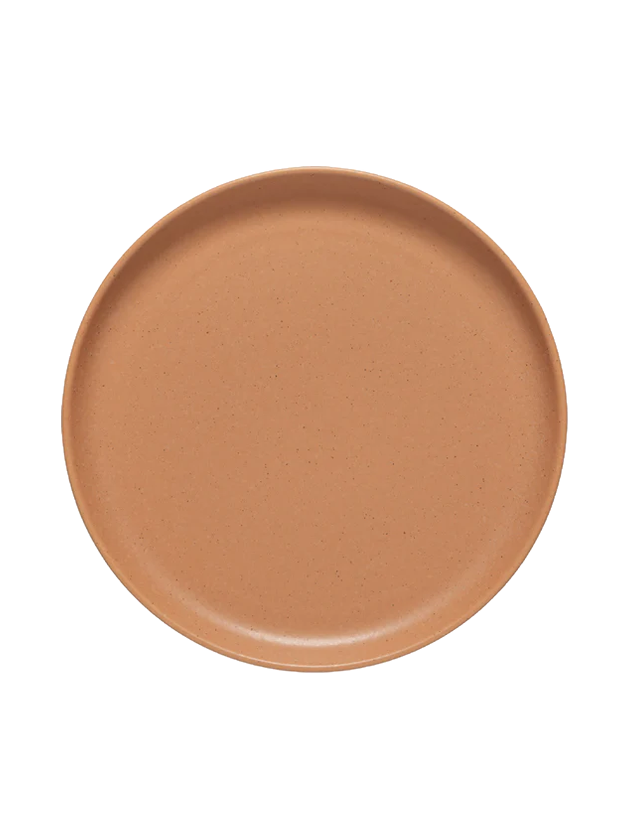 
Handmade dinner plate "Pacifica" - Terracotta