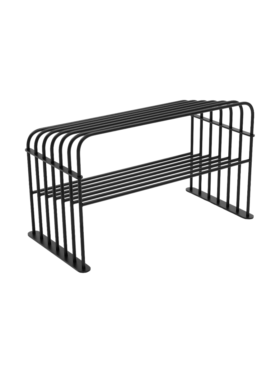 
Designer Shoe Rack "Grid 70" - Black