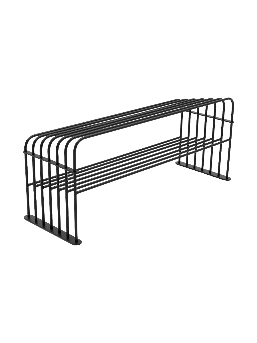 
Designer Shoe Rack "Grid 100" - Black