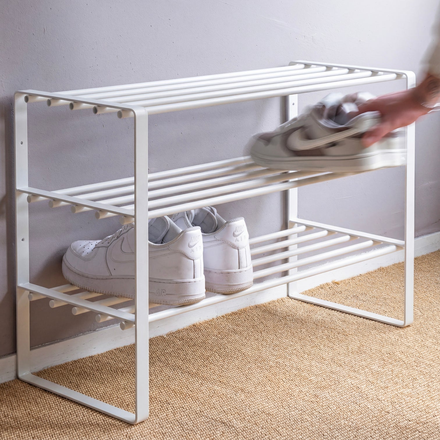 
"Rex SR 2" Designer Shoe Rack - White