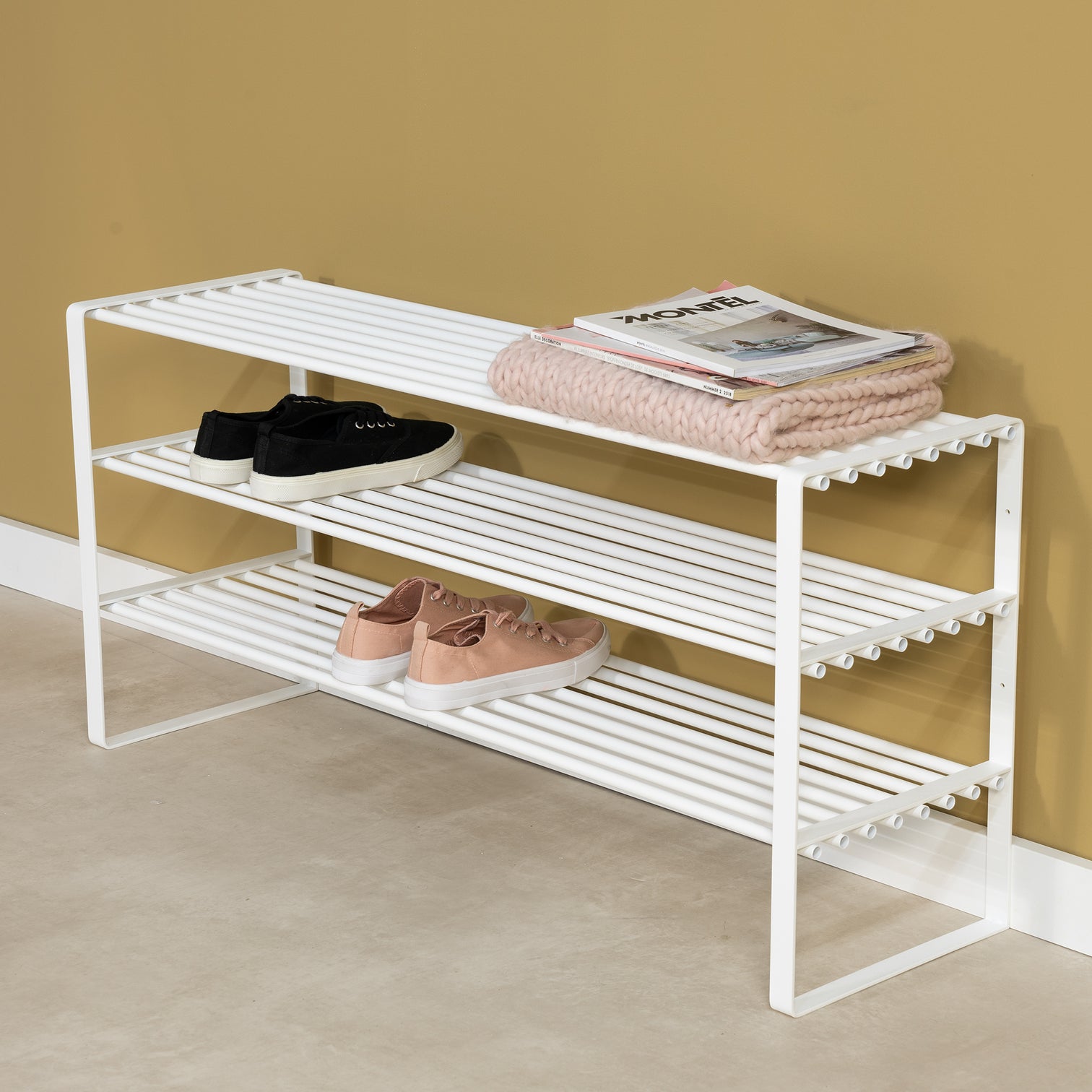 
Design Shoe Rack "Rex SR 2" 100 cm - White