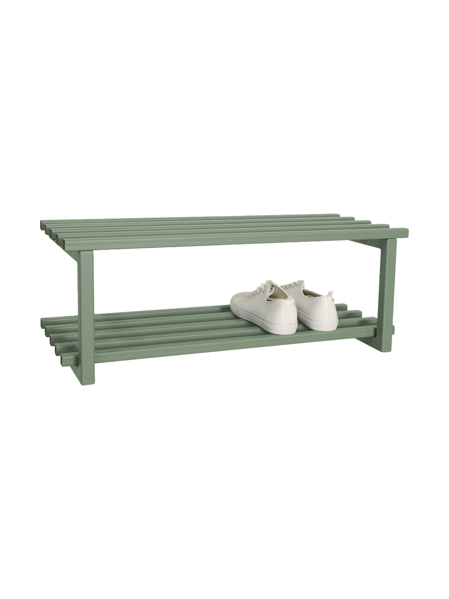 
Designer Shoe Rack "Rizzoli" - Dusty Green