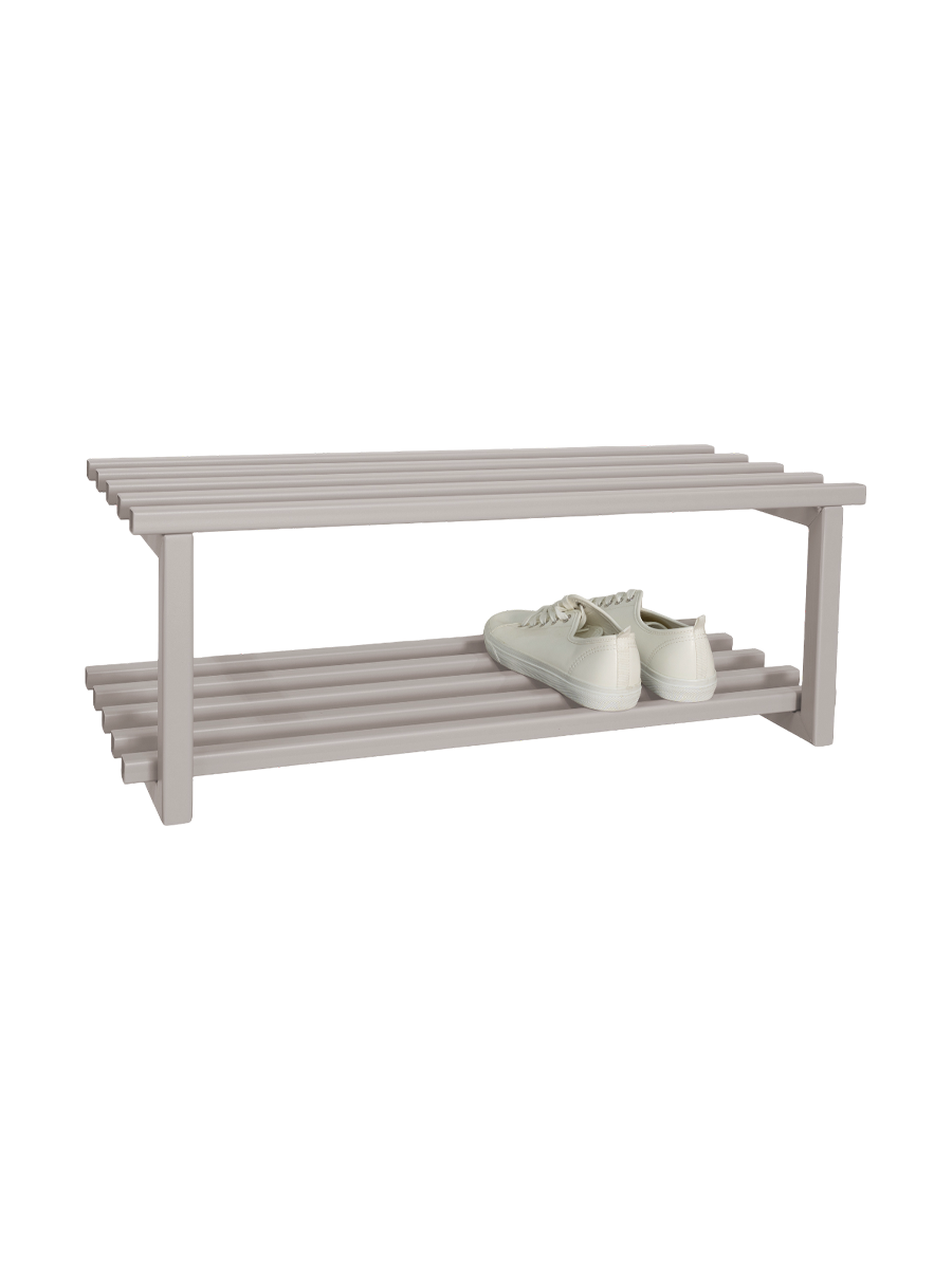 
Designer Shoe Rack "Rizzoli" - Silky Taupe