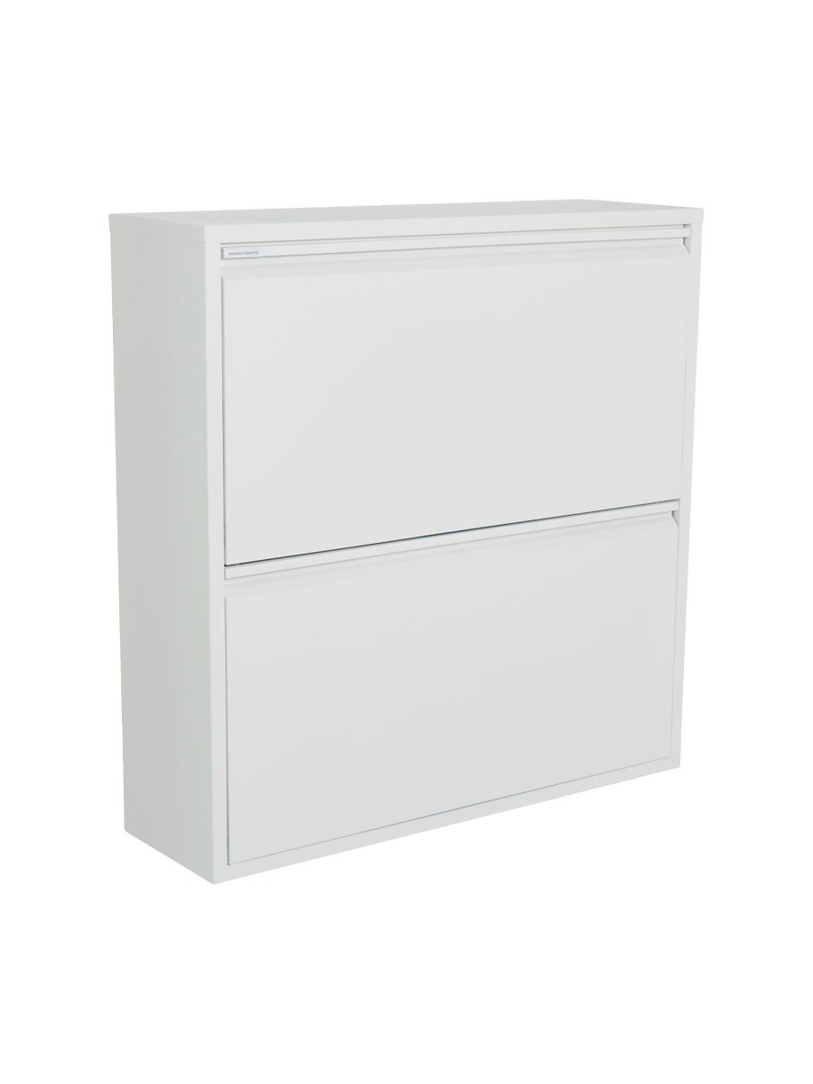 
Designer Shoe Cabinet "Billy 2" - White