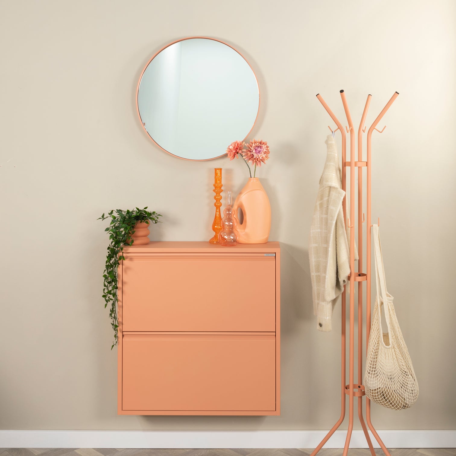 
Designer Shoe Cabinet "Billy 2" - Clay Terra