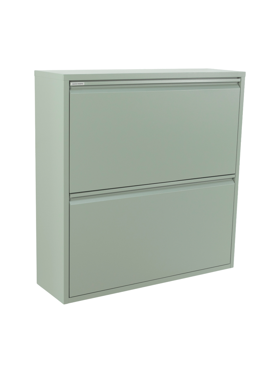 
Designer Shoe Cabinet "Billy 2" - Dusty Green