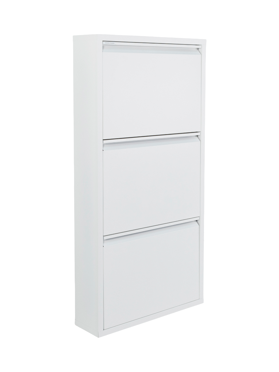 
Designer shoe cabinet "Billy 3" - White