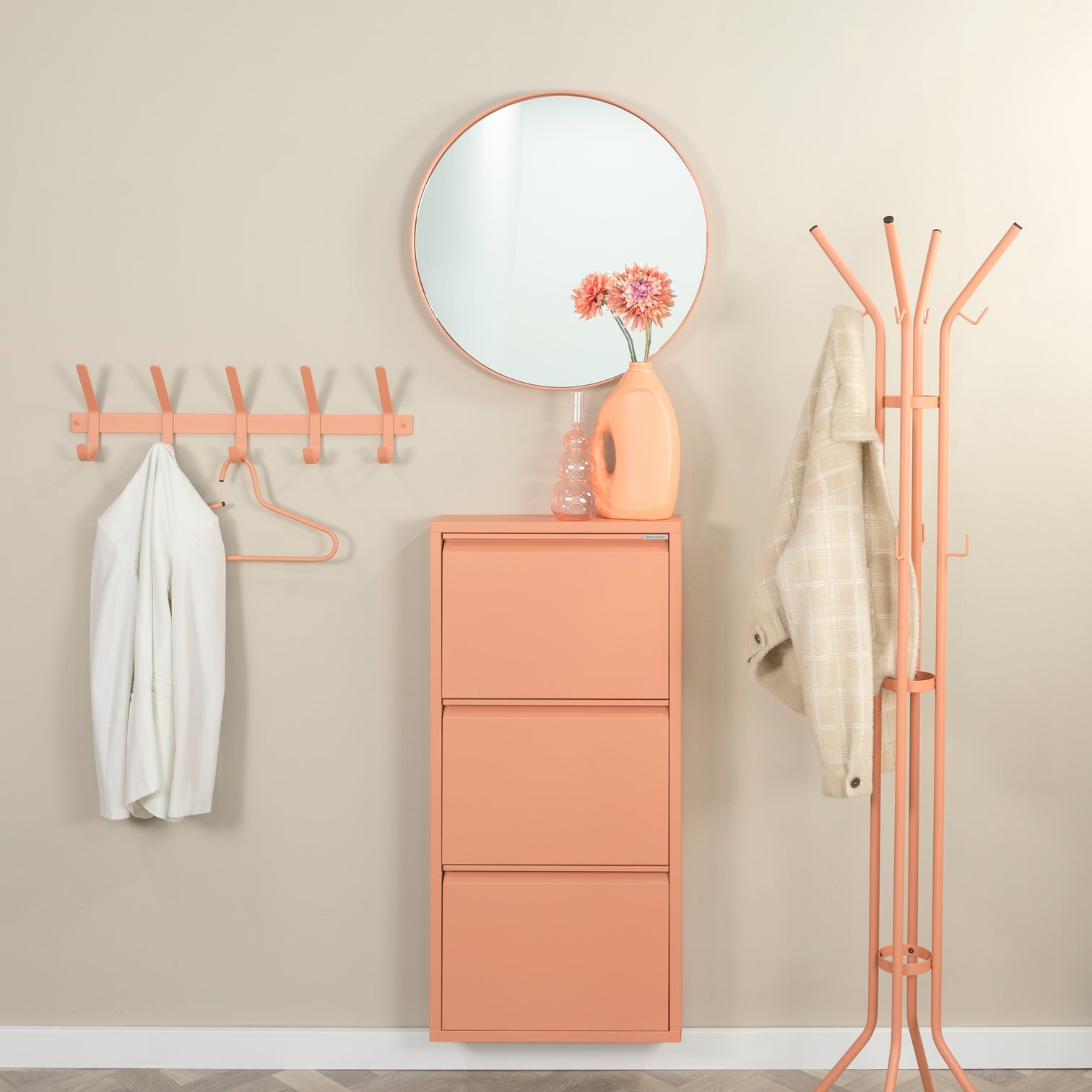 
Designer shoe cabinet "Billy 3" - Clay Terra