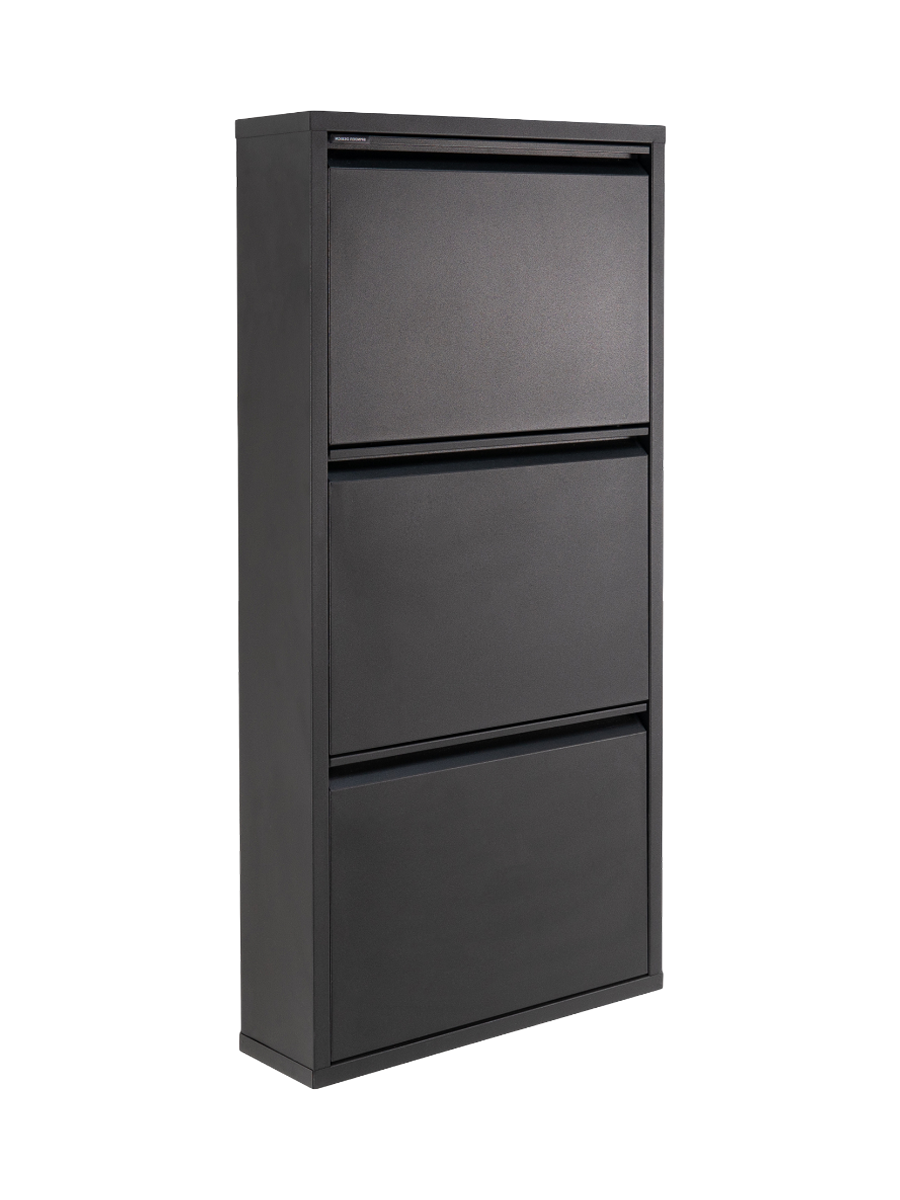 
Designer shoe cabinet "Billy 3" - Black
