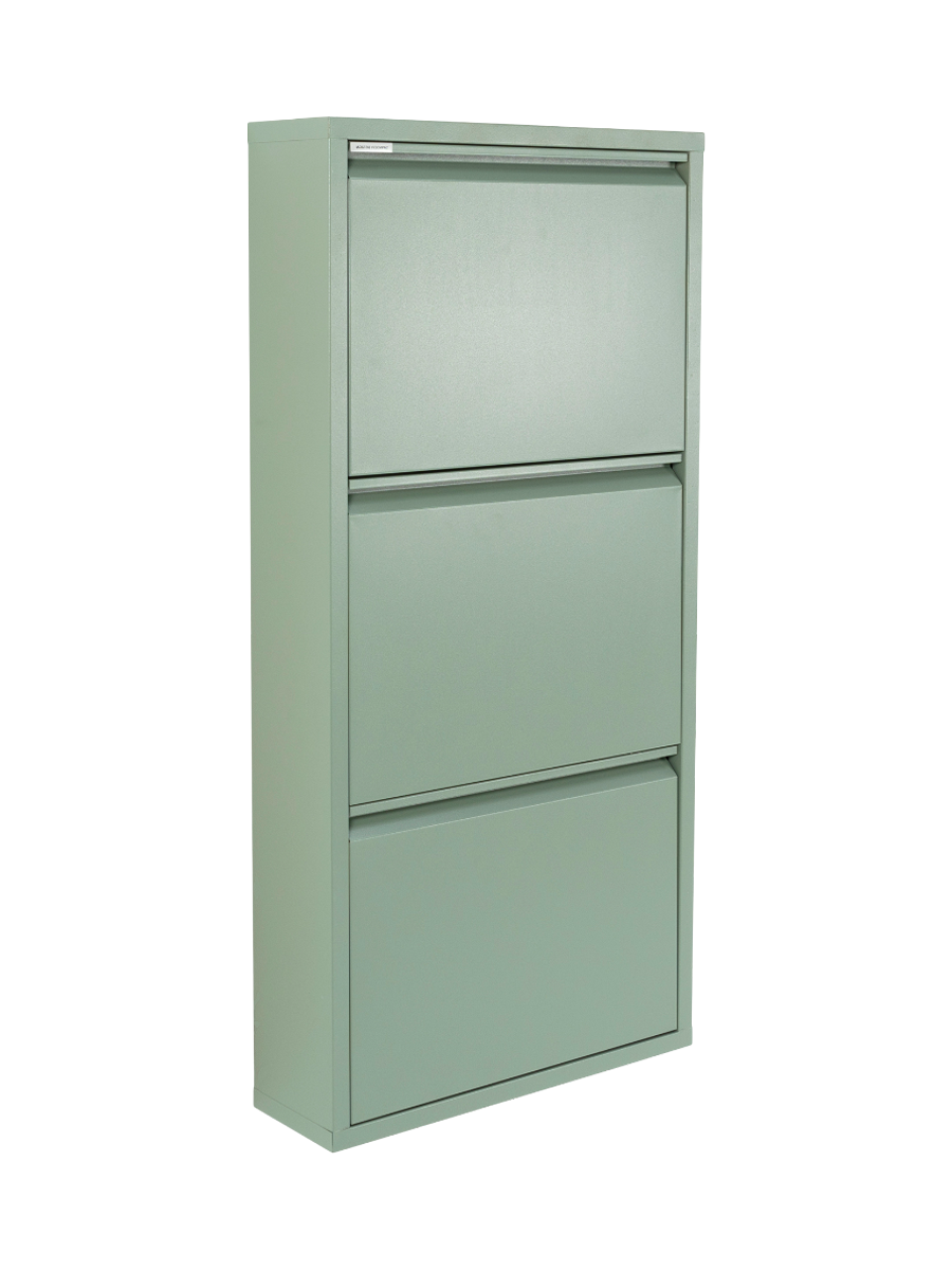 
Designer shoe cabinet "Billy 3" - Dusty Green