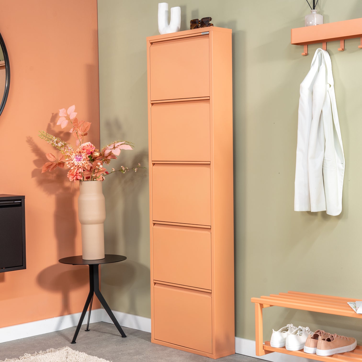 
Design Shoe Cabinet "Billy 5" - Clay Terra
