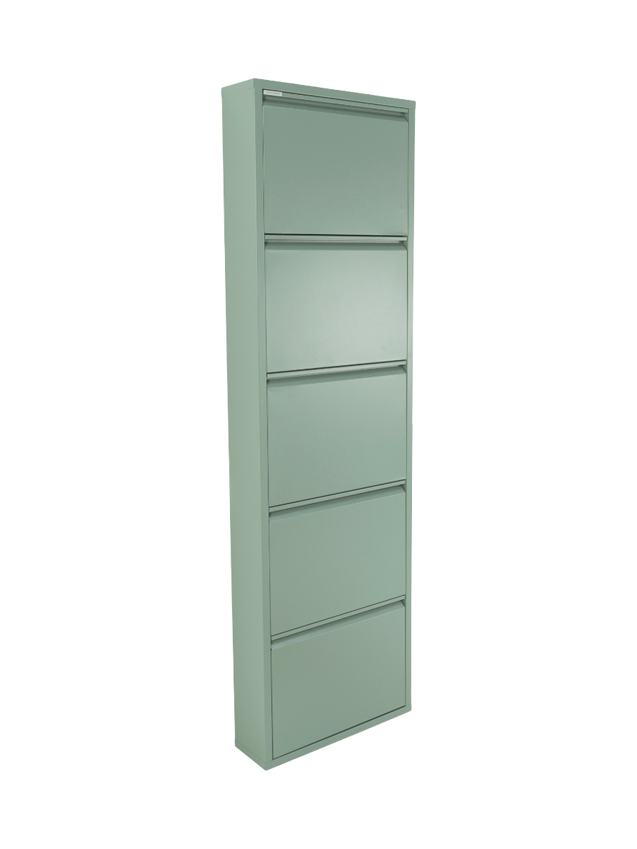 
Design Shoe Cabinet "Billy 5" - Dusty Green