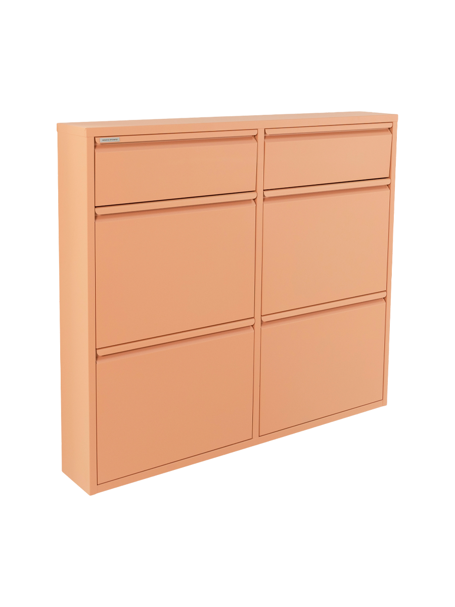 
Designer shoe cabinet "Billy 6" - Clay Terra