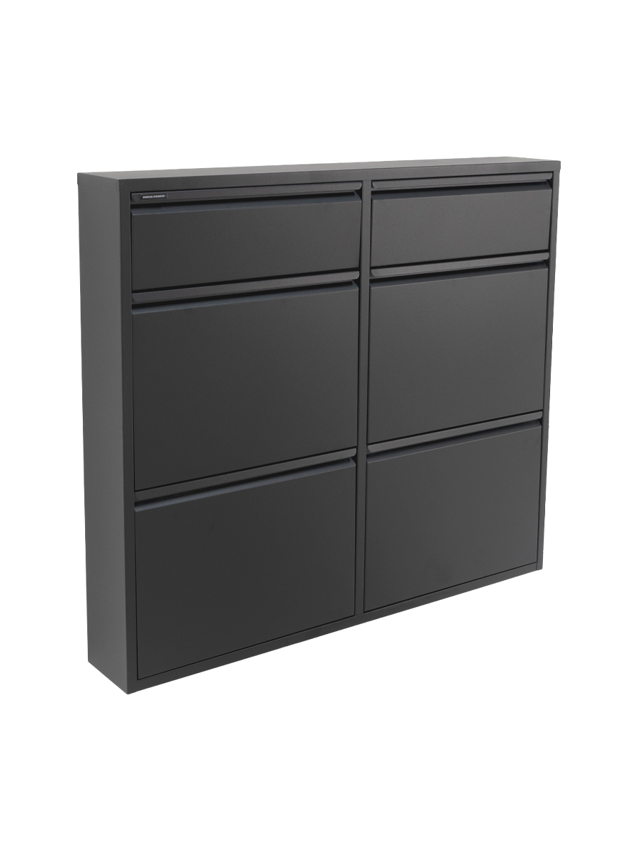 
Designer shoe cabinet "Billy 6" - Black