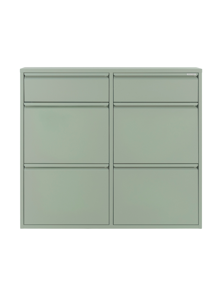
Designer shoe cabinet "Billy 6" - Dusty Green