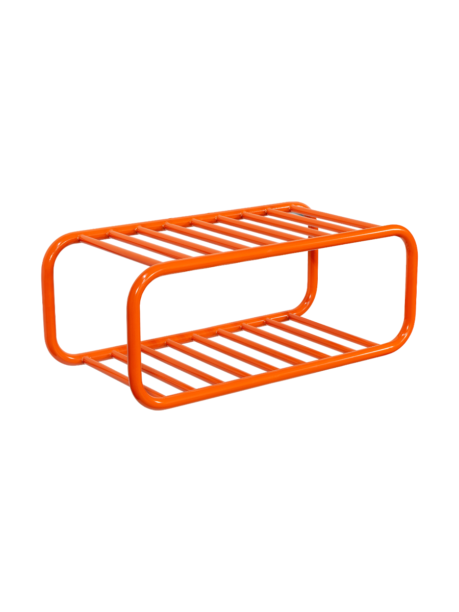 
"Retro" Shoe Rack for Wall Mounting - Pure Orange