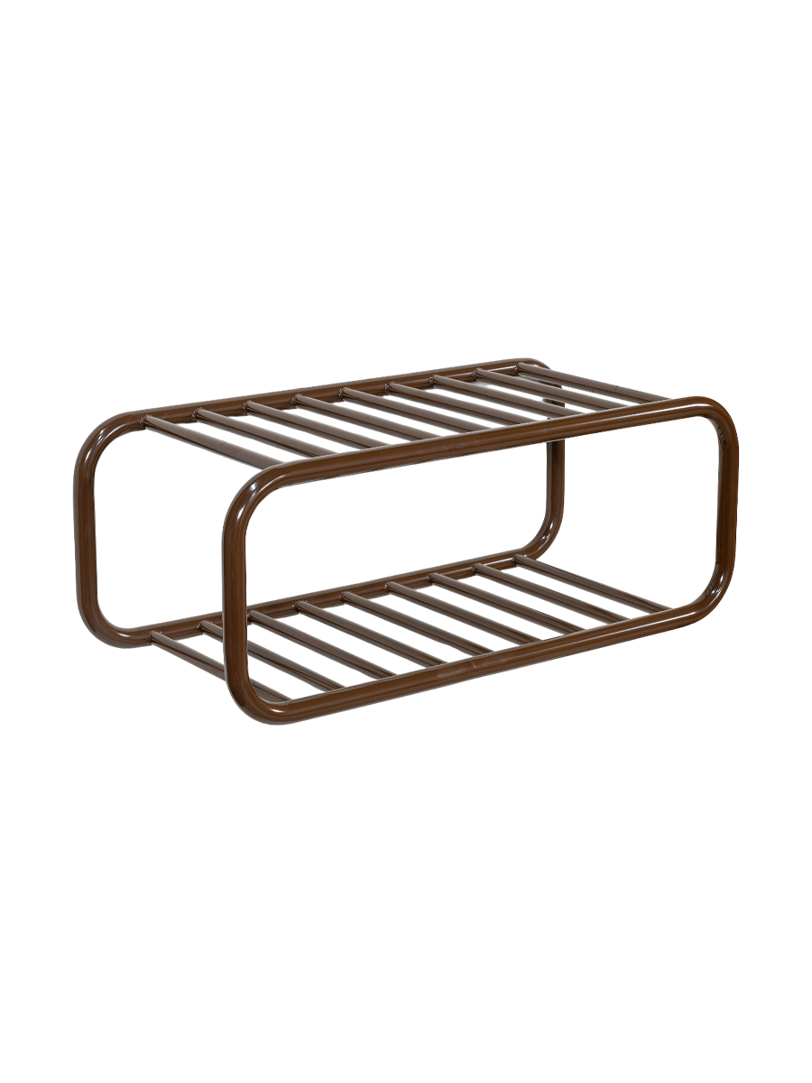 
"Retro" Shoe Rack for Wall Mounting - Chocolate