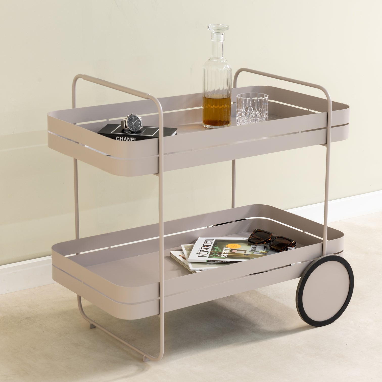 
Dessertes « Gin & Trolley » - Taupe soyeux