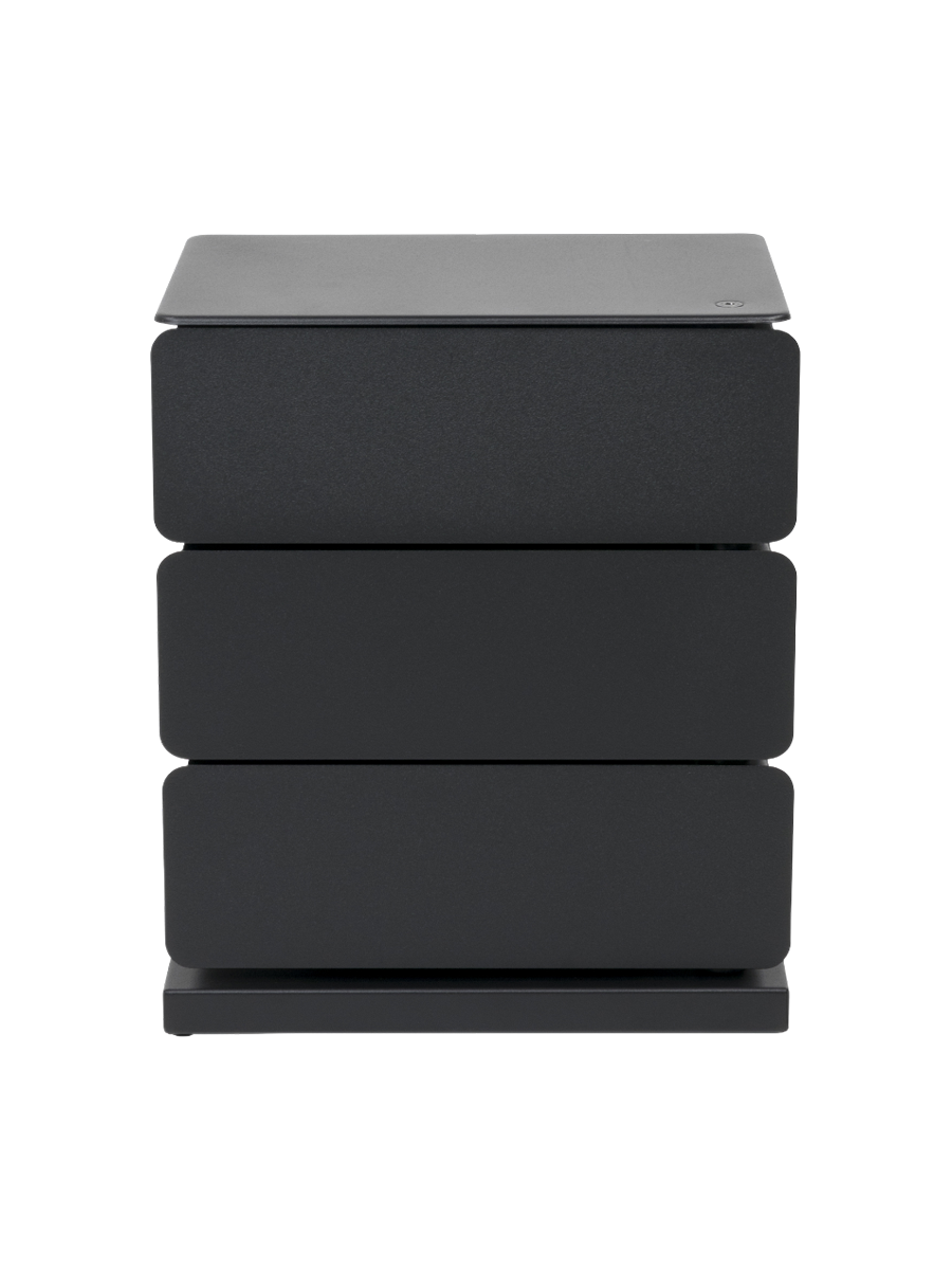 
Designer Chest of Drawers & Shoe Cabinet "Joey 3" - Black