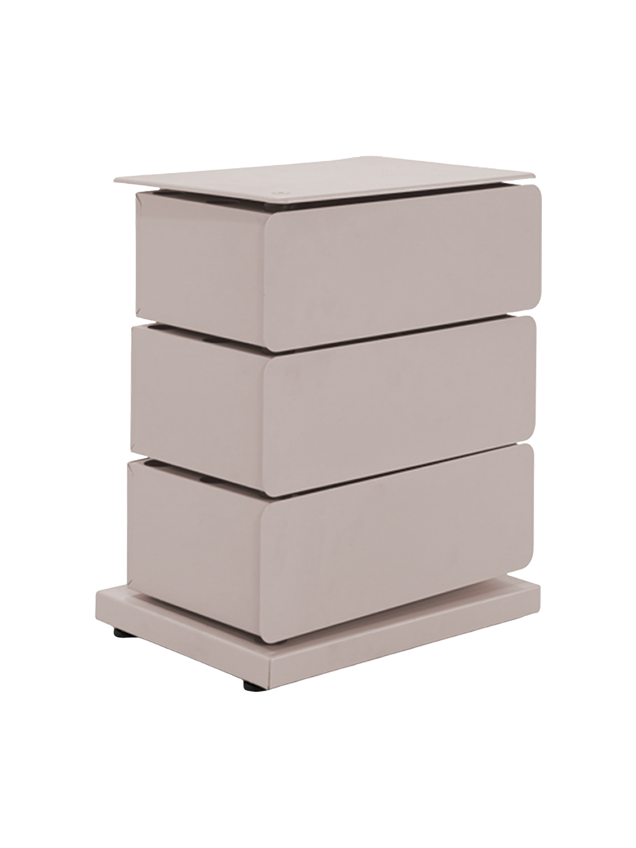 
Designer Chest of Drawers & Shoe Cabinet "Joey 3" - Silky Taupe