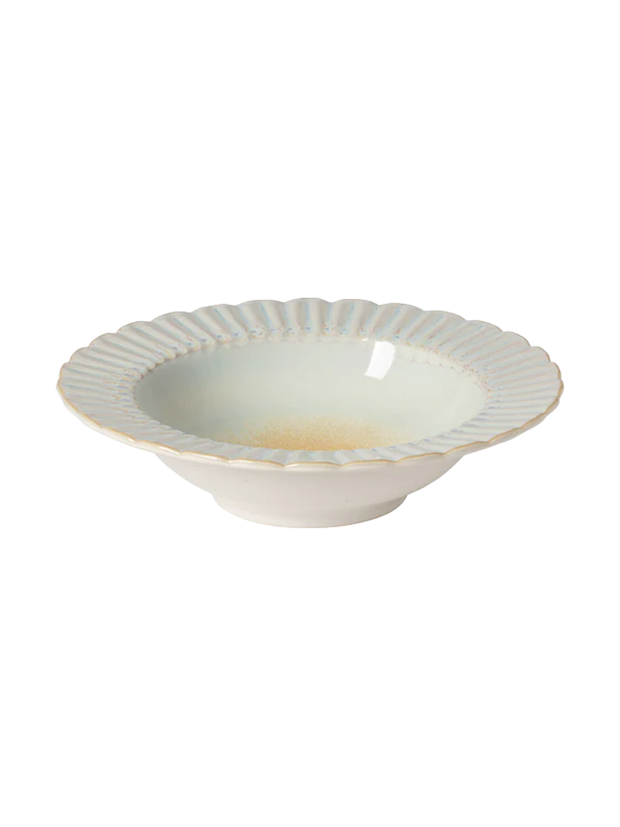 
Assiette à soupe artisanale « Cristal » - Nacar Bleu