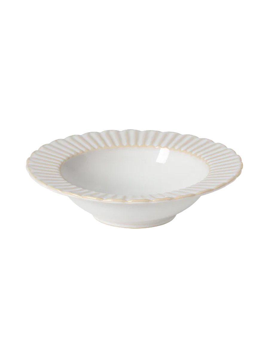 
Assiette à soupe artisanale « Cristal » - Blanc