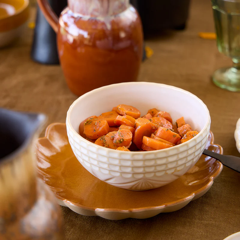 
Bol à soupe et céréales fait main « Cristal » - Blanc