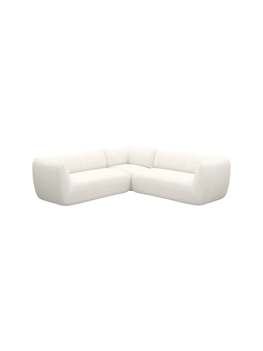 
5-Sitzer Design Ecksofa „Amalfi“ mit Bouclé-Bezug