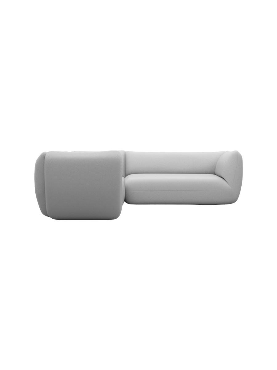 
5-Sitzer Design Echtleder Ecksofa „Amalfi“ - Echtleder Beige