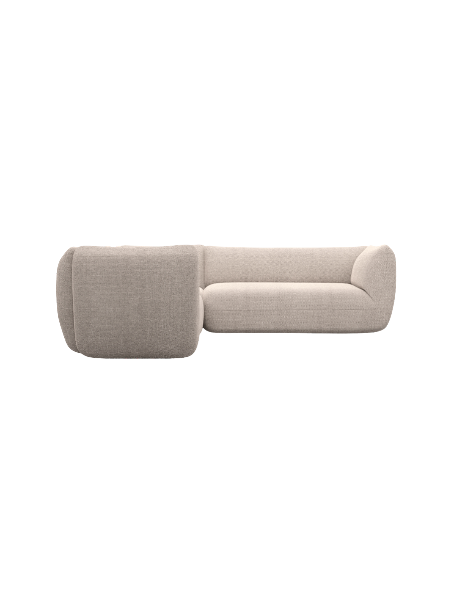 
5-Sitzer Design Ecksofa „Amalfi“ mit Strukturstoff-Bezug - Strukturstoff Anthrazit